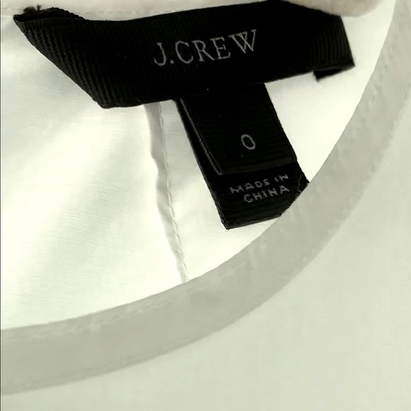 J. Crew white cotton beaded flower embellished sleeveless top - Picture 8 of 8